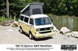 Volkswagen Syncro 4x4 Westfalia~Aufst-dach~Wohnmobil~H-Ken - Volkswagen T3: Van, Westfalia