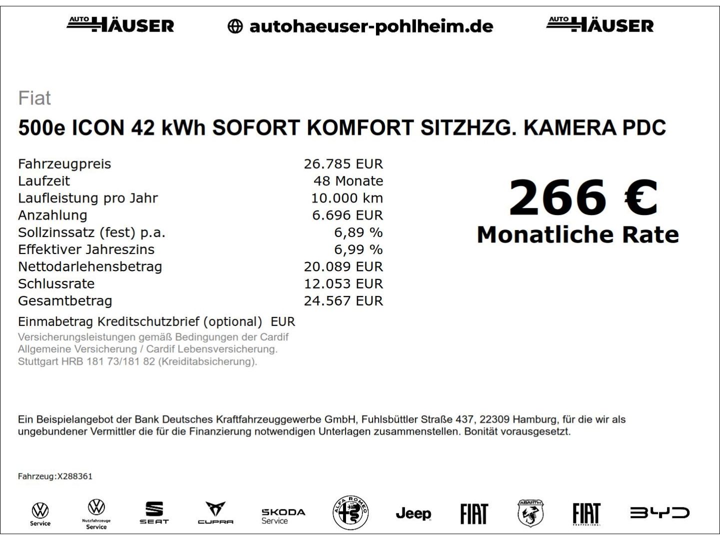Fiat 500e ICON 42 kWh SOFORT KOMFORT SITZHZG. KAMERA  imagem 2