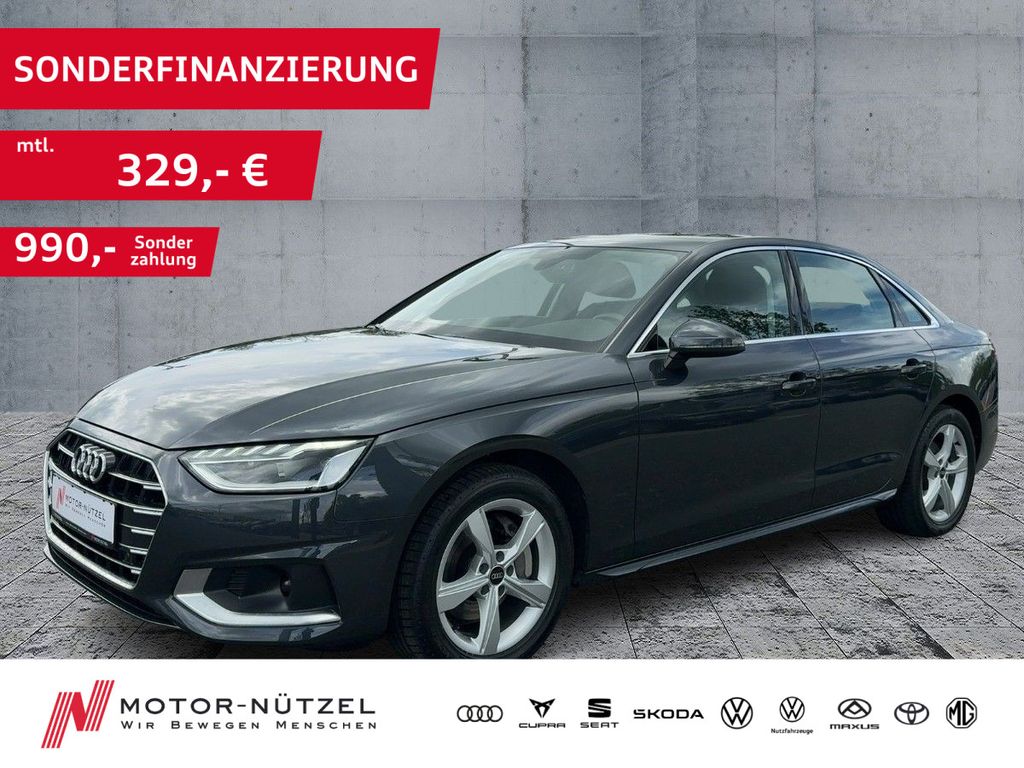 Abbildung Leasingangebot Audi A4 Limousine 40 TFSI S-TR ADVANCED LED+NAVI+SHZ