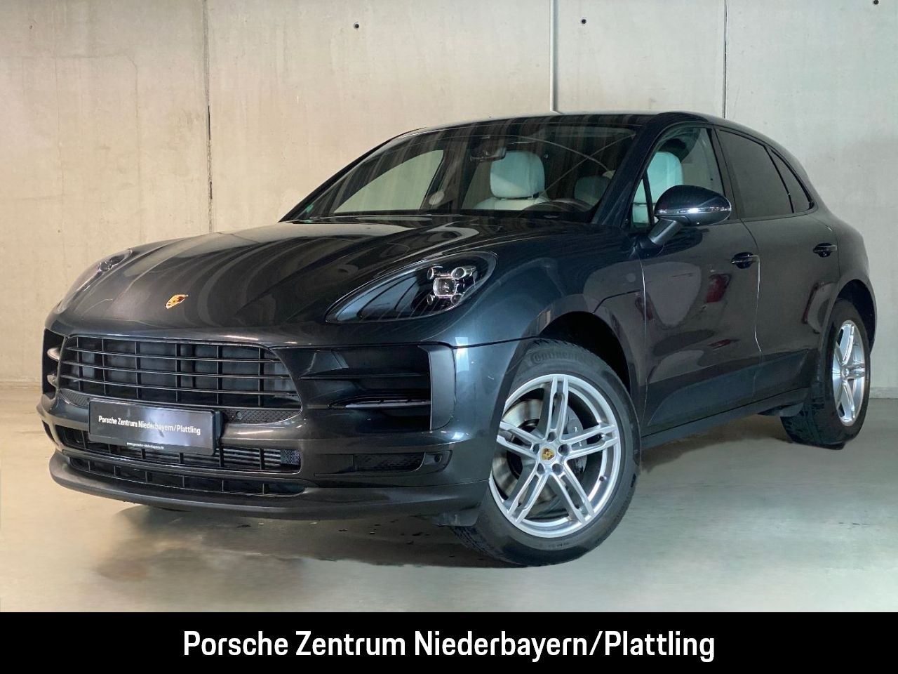 PORSCHE Macan | Leder Bi-Color achatgrau-kieselgrau