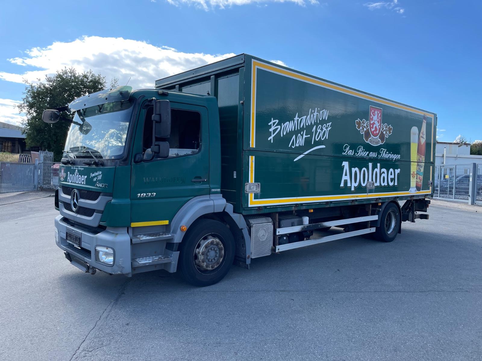 Mercedes-Benz Axor 1833 LBW Schwenkwand Koffer