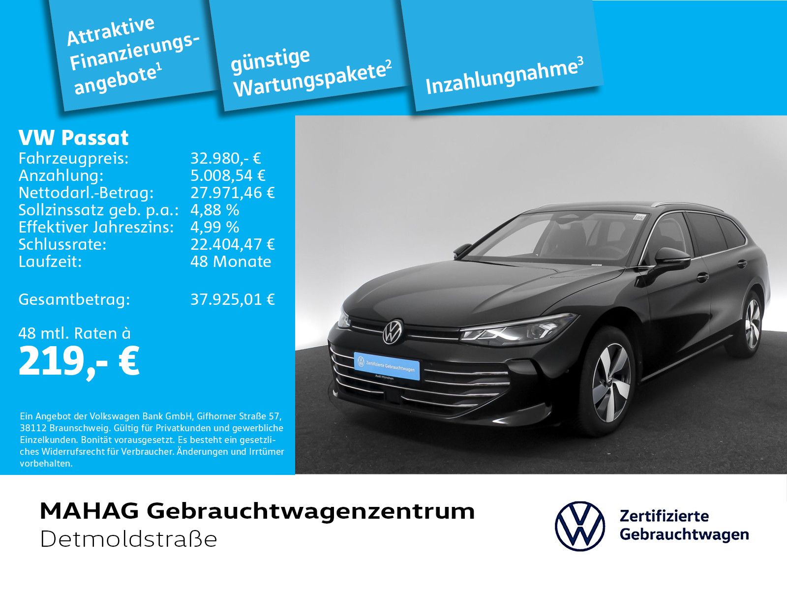 VW Passat Business 1.5 eTSI AHK ACC LED IQ.Drive Ar