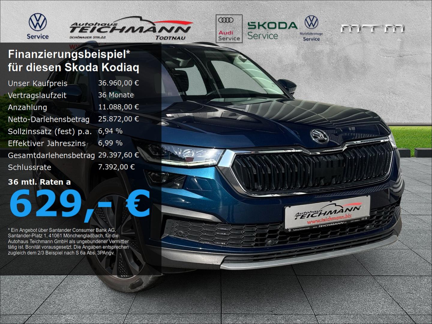 Skoda Kodiaq Tour 4x4 2.0 TDI DSG AHK Pano EU6d