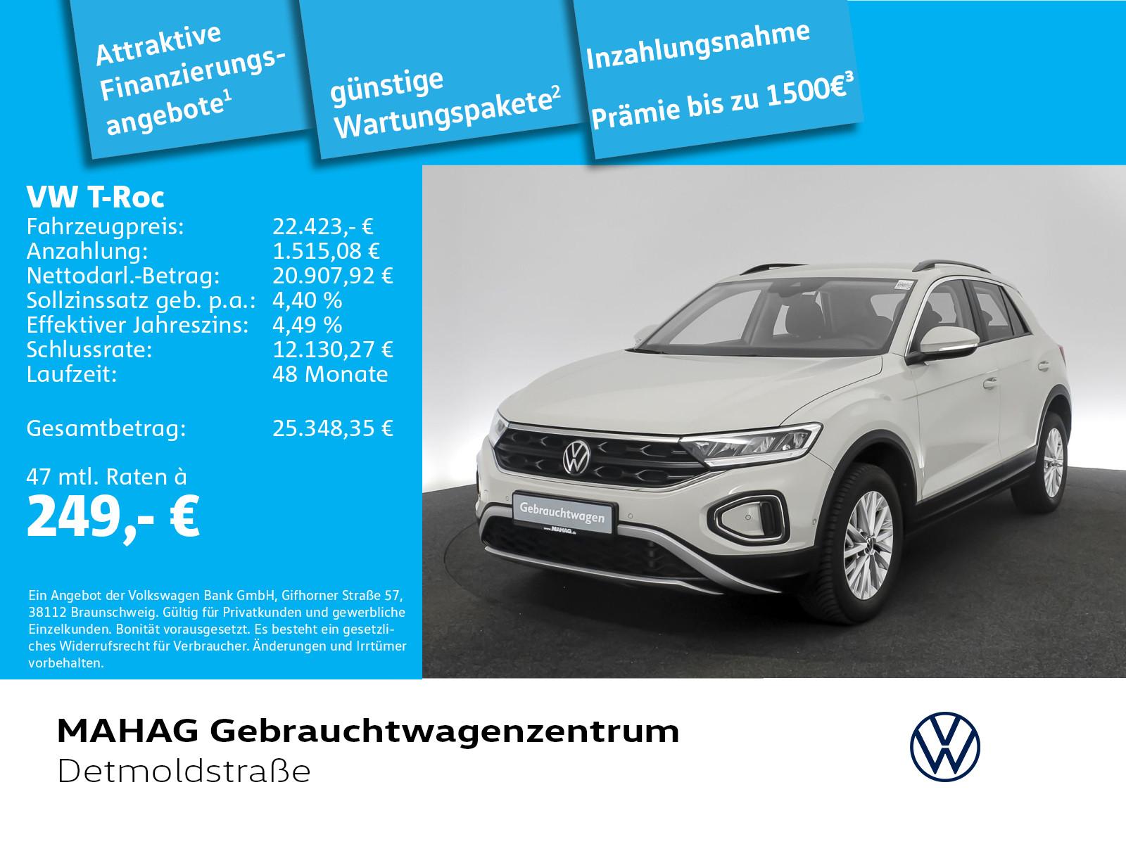 Volkswagen T-ROC 1.5 TSI LIFE Navi LED DigiCock 16"