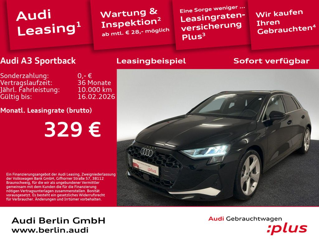 A3 Sportback Advanced 35 TFSI S tr. LED NAVI VIR