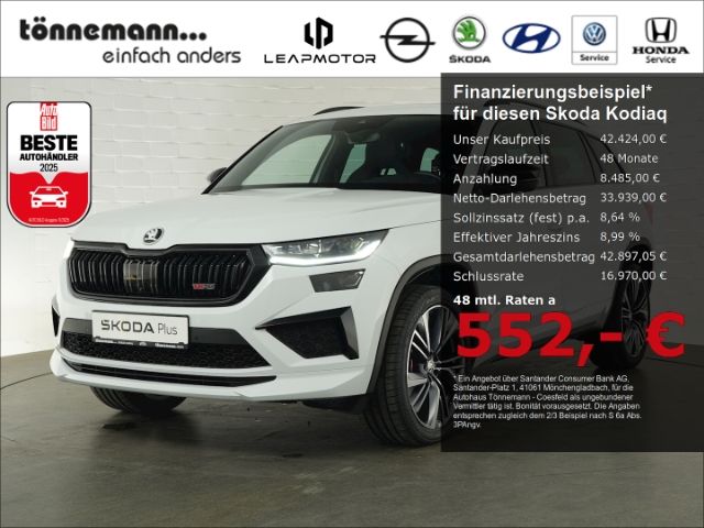 Kodiaq RS TSI DSG 4x4+AHK+PANORAMADACH+NAVI+SITZ
