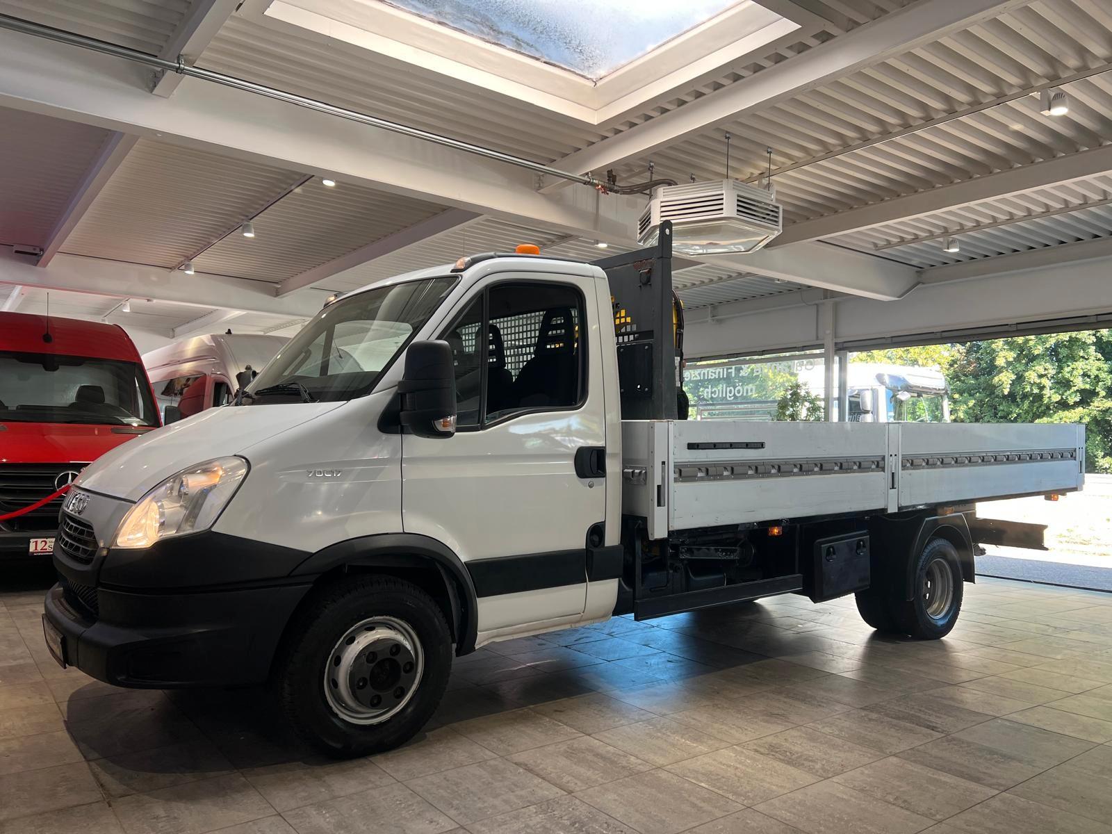 Iveco Daily 70c17 XXL Maxi Pritsche 5.200mm*Kran 1T*