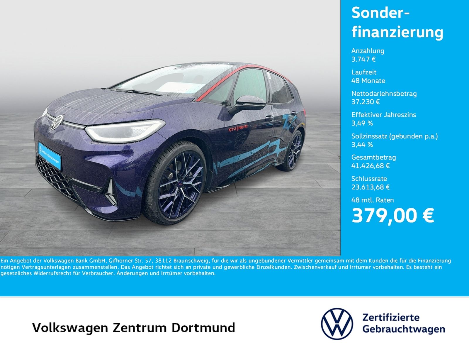 Volkswagen ID.3 GTX FIRE ICE WÄRMEPUMPE CAM ACC LM20 NAVI foto 1