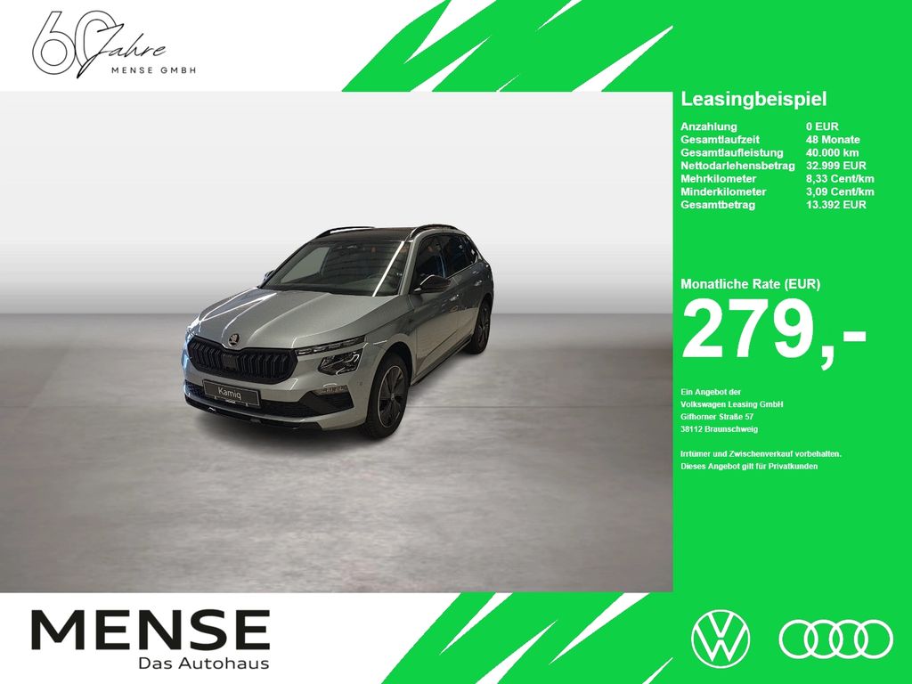 Kamiq 1.5 TSI Monte Carlo Matrix AHK Pano SD ACC