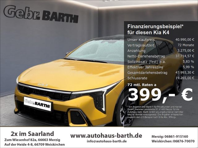 Kia K4 1.6 T-GDI 132 kW GT-Line HUD El. Panodach Nav