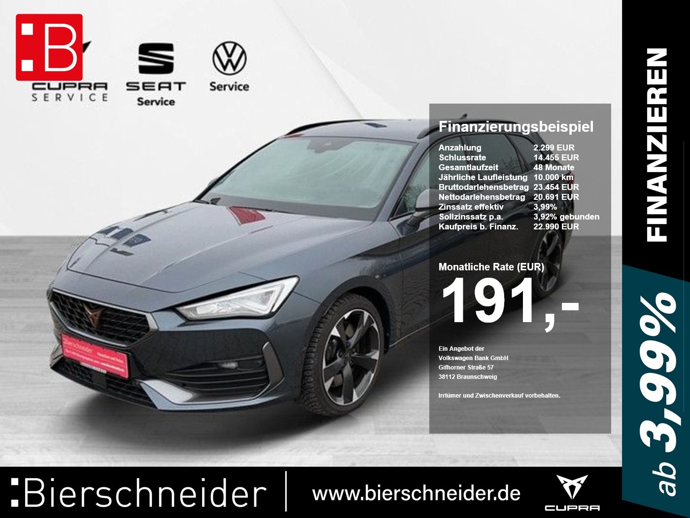 Cupra Leon Sportstourer 2.0 TSI DSG Fahrass. L Kamera