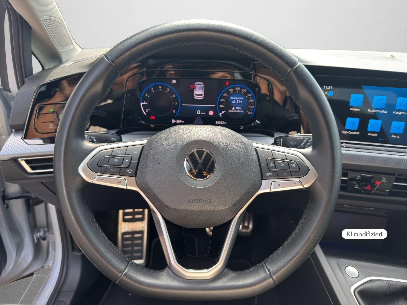 Volkswagen Golf VIII ACTIVE 1.0 TSI LED NAVI PDC SHZ AIR CA, миниатюра 9
