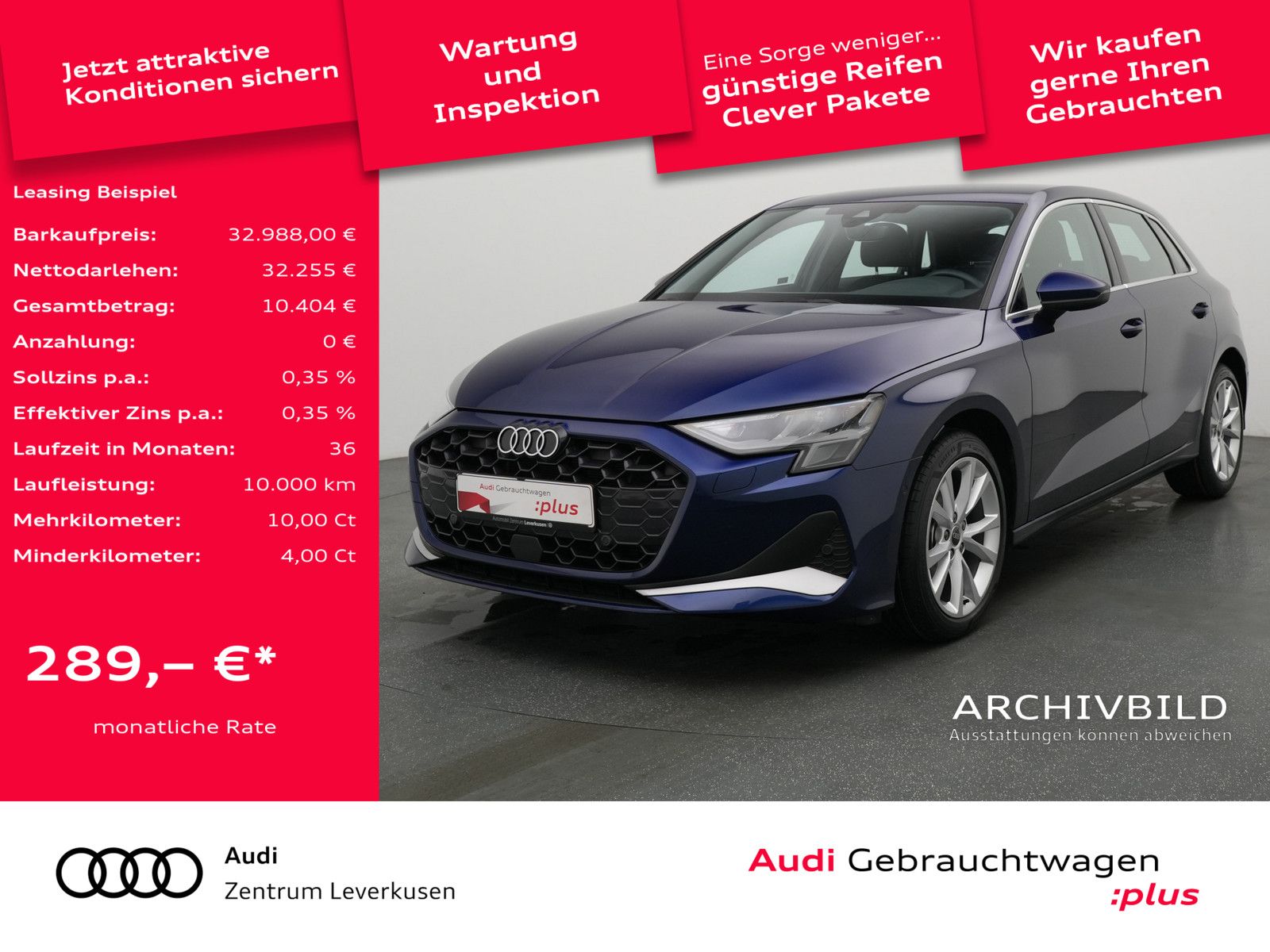 Audi A3 Sportback advanced S-TRON NAVI VIRT ACC KAM