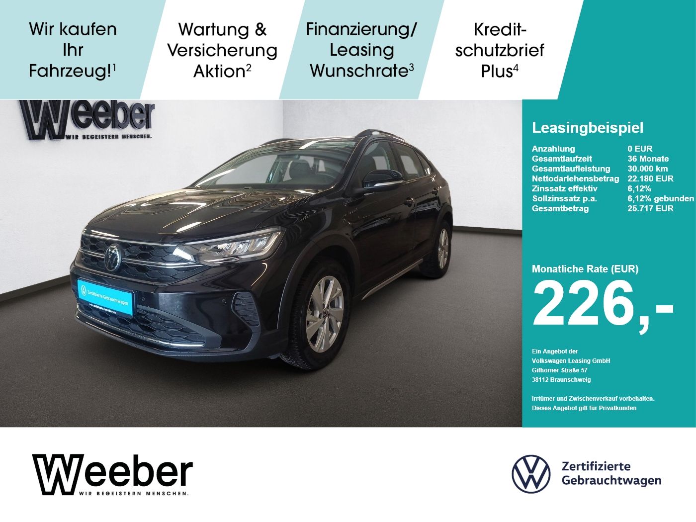 Volkswagen Taigo Life NAVI LED KAMERA 5J.-GAR. LANE ASSIST foto 1