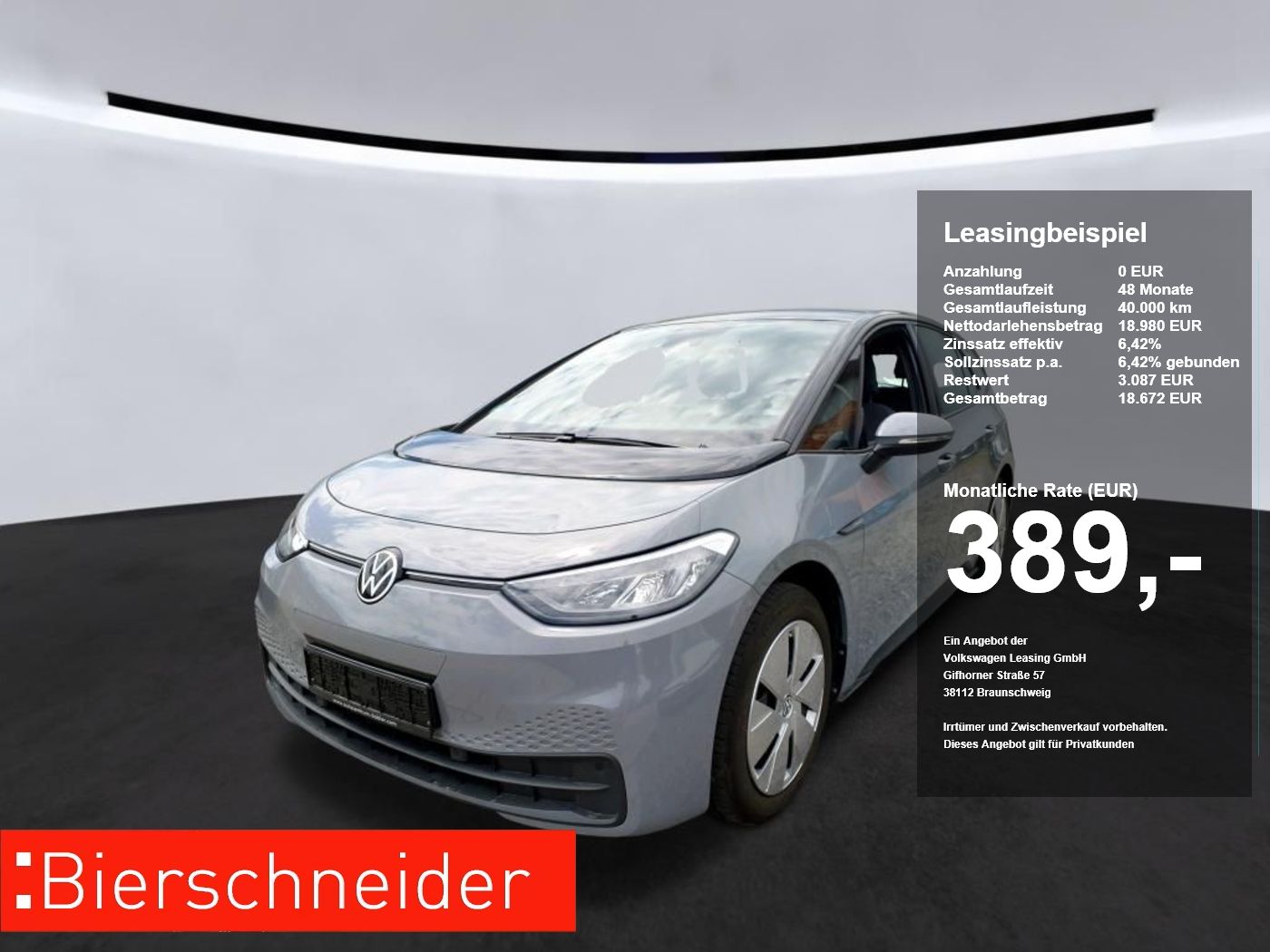 VW ID.3 150 PS PURE PERFORMANCE NAVI+LED+CARPLAY