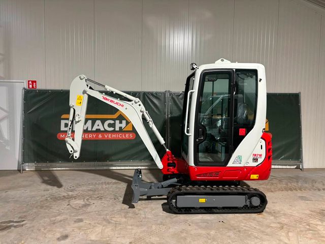 Takeuchi TB 216 new nieuw neue minigraver Yanmar motor