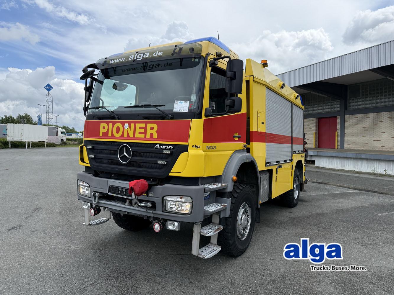 Mercedes-Benz 1833 Axor 4x4,Rosenbauer,Feuerwehr, Kran, Allrad