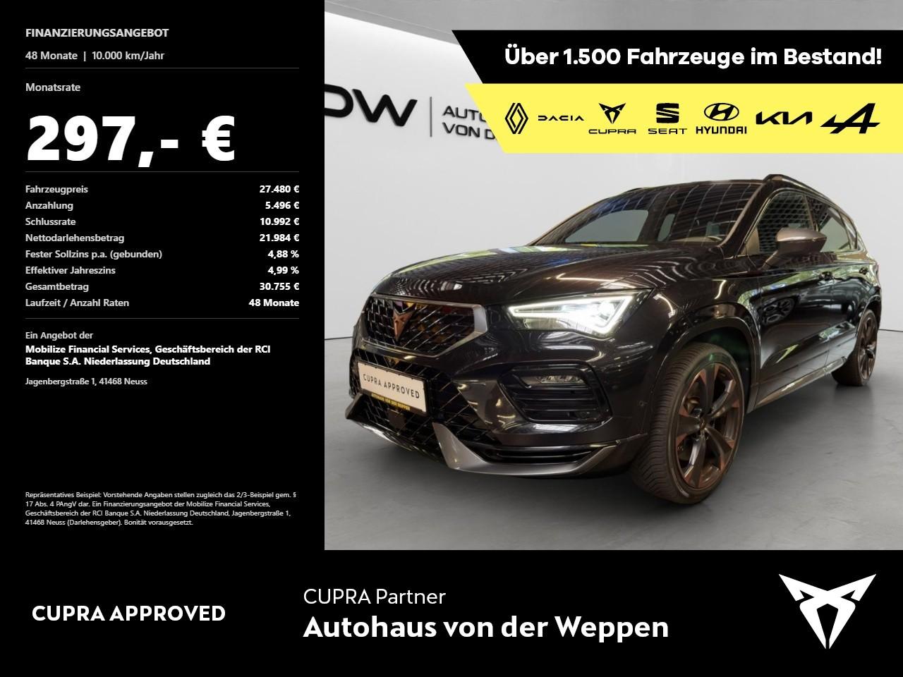 Cupra Ateca 4Drive AHK, el. Heck., SHZ, Navi