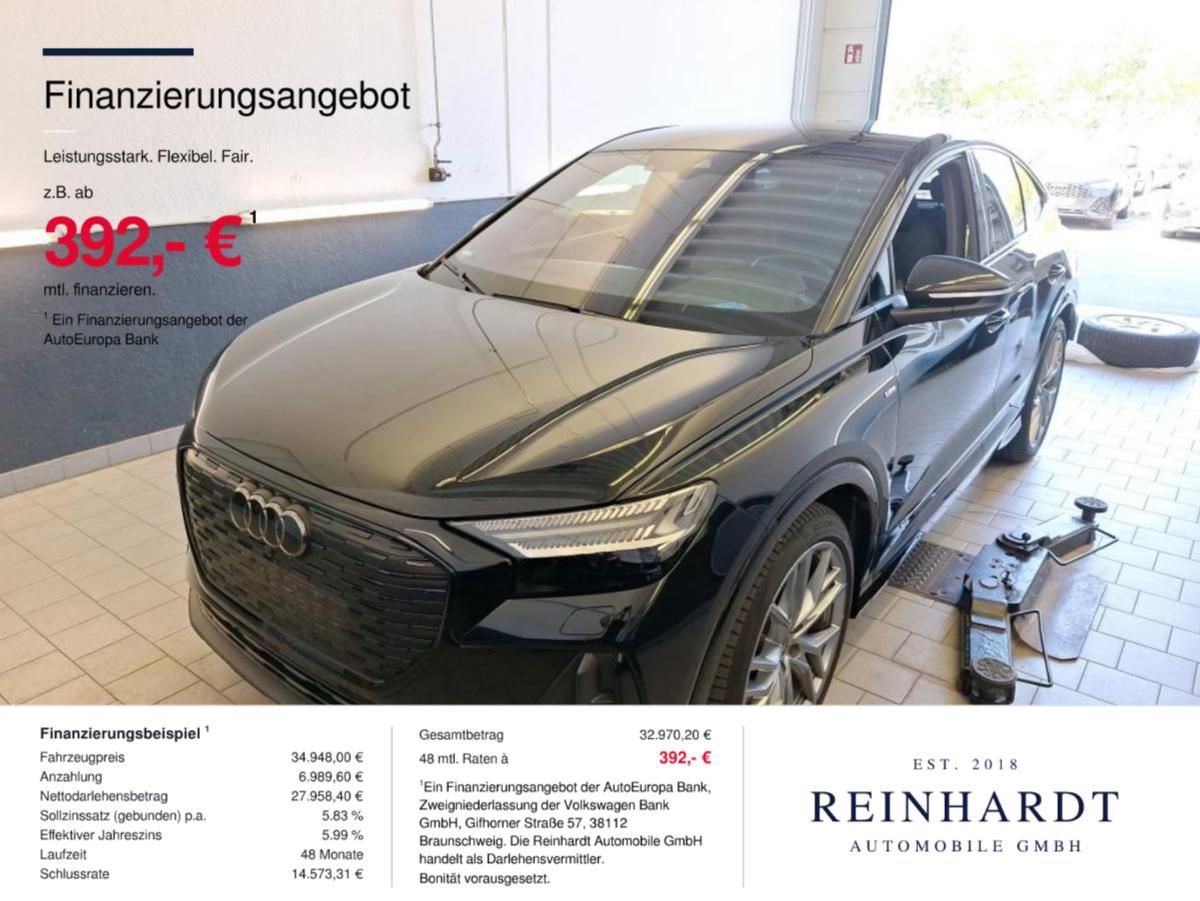 Audi Q4 E-TRON SPORTBACK 40 S LINE BLACK MTRX/ACC/KAM