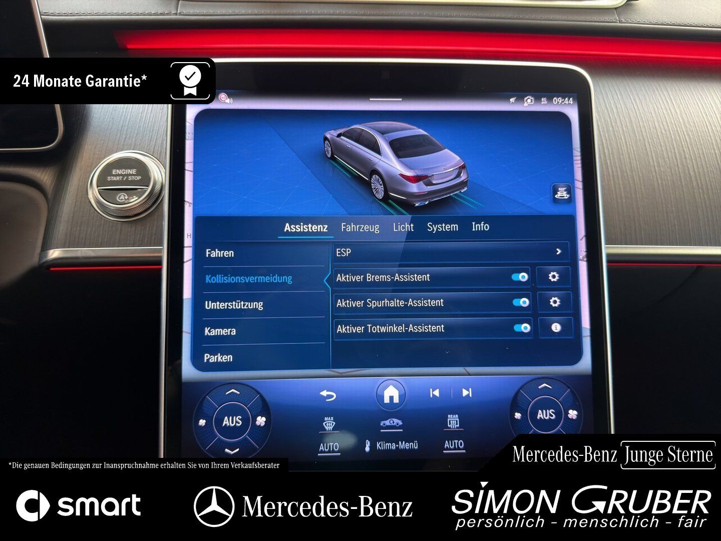 Fahrzeugabbildung Mercedes-Benz S 580 4M Lang AMG Exklusiv Chauffeur Executive