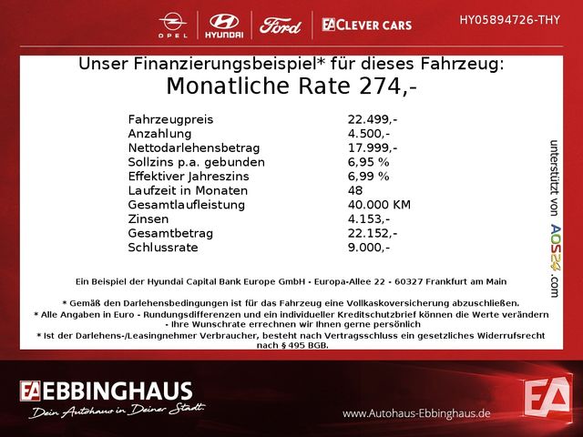 Hyundai Bayon 1.0 Blackline 2WD Fernlicht-Assistent Navi