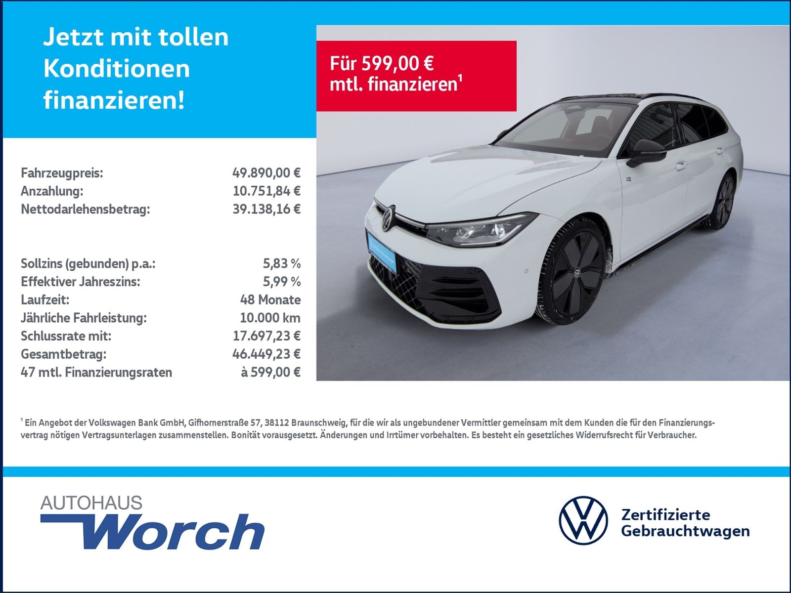 Passat Variant 2.0 TDI 4M R-Line STHZ+PANO+AHK+D