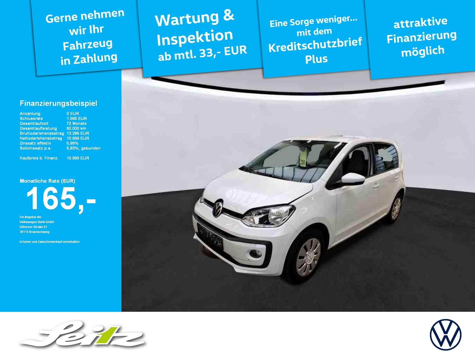Volkswagen up! 1.0 move *KAMERA*TEMPOMAT*SITZHZG*BLUETOOTH*