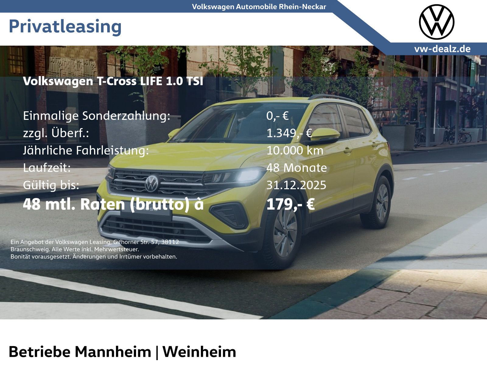 Volkswagen T-Cross Life 1.0 TSI KLIMA LED DAB ALU Bluetooth