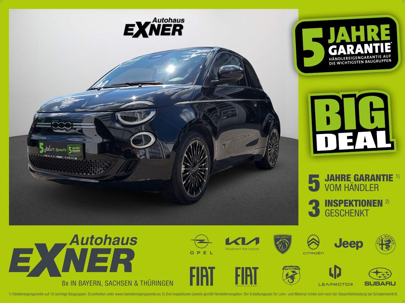 Fiat 500e Cabrio LA PRIMA by Bocelli 42 kWH +LED+Navi