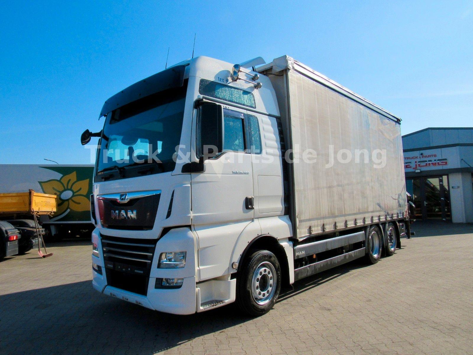 MAN TGX 26.460 / HMF Kran FB / Lift  Abstandt / Glas