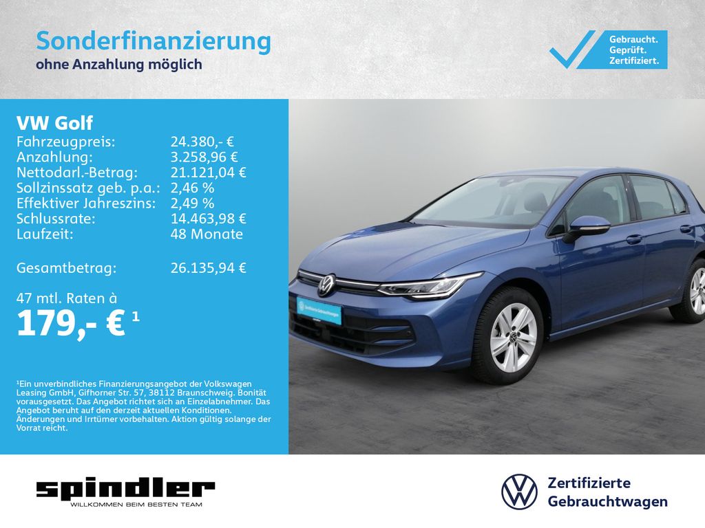 Golf VIII Life 1.5 TSI / CarPlay, ACC, LED, SHZ