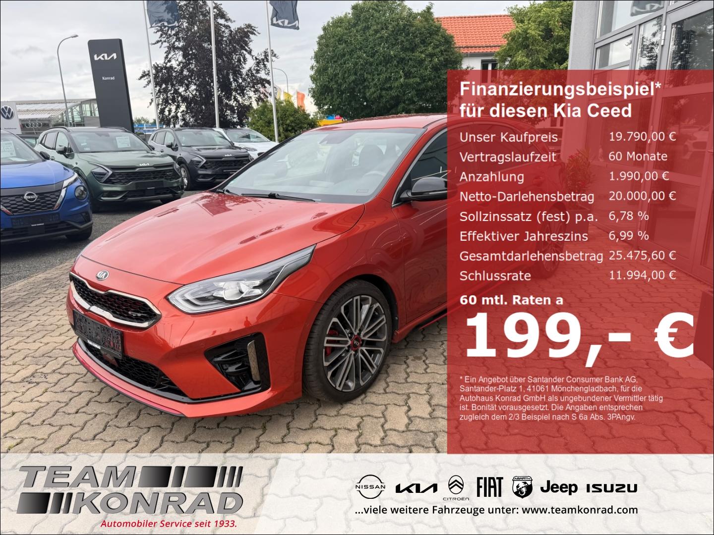 Kia Ceed GT 1.6 TGDI 204PS Navi Leder JBL LED ACC