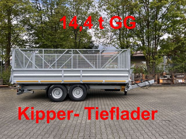 Möslein  14 t Tandem- Kipper Tieflader 5,70 m lang, Brei