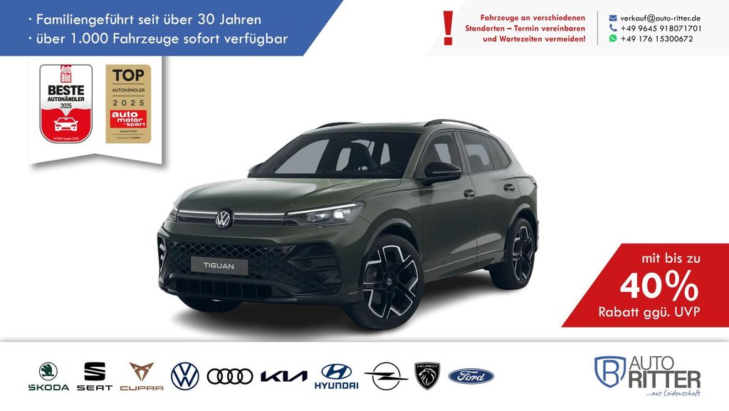 Volkswagen Tiguan R-Line ACC-AHK-RFK-LED-Navi-Massage-Ca...