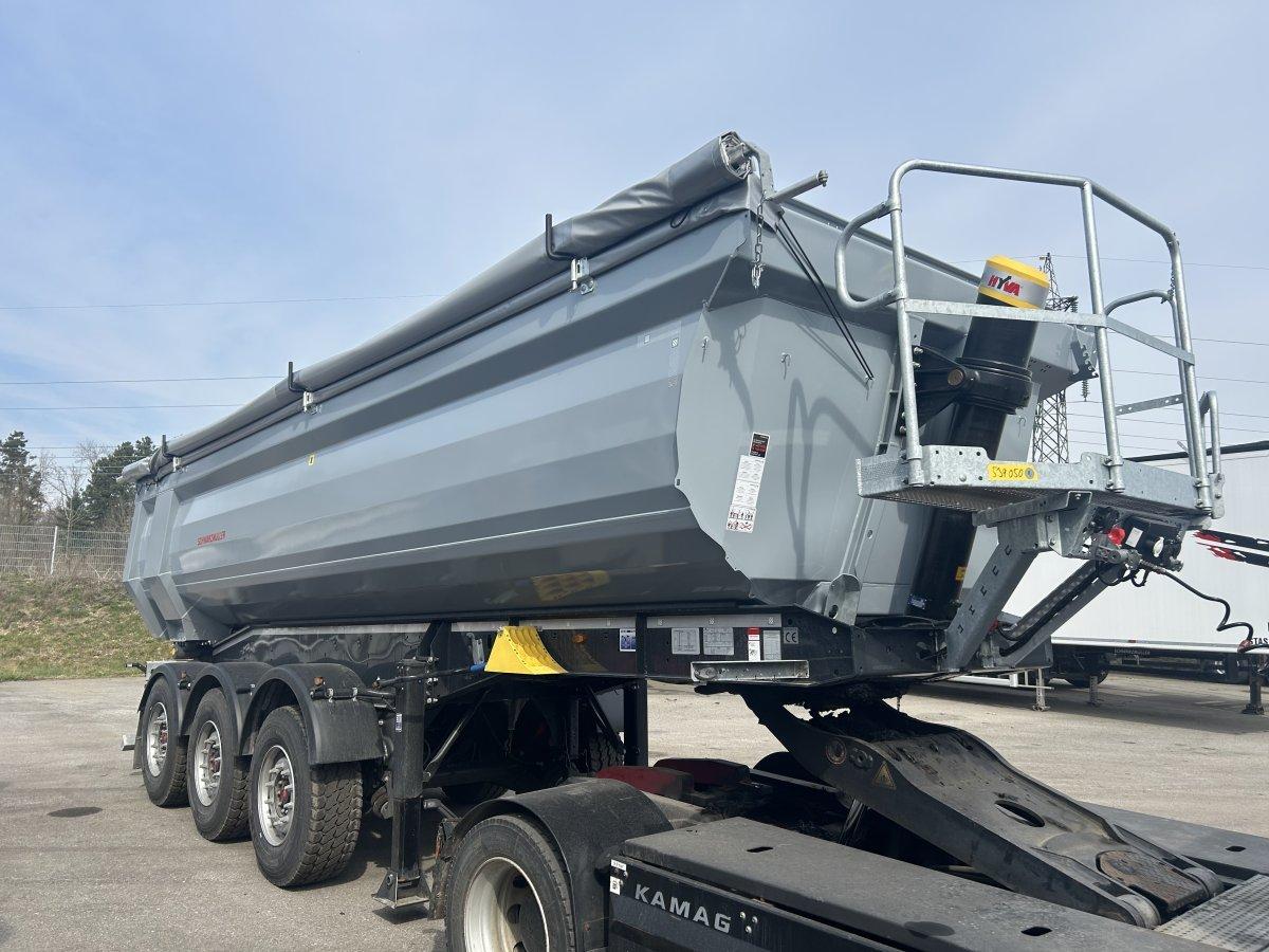 Schwarzmüller Stahlrundmulde 25 m³, Liftachse, Rollplane, SAF 