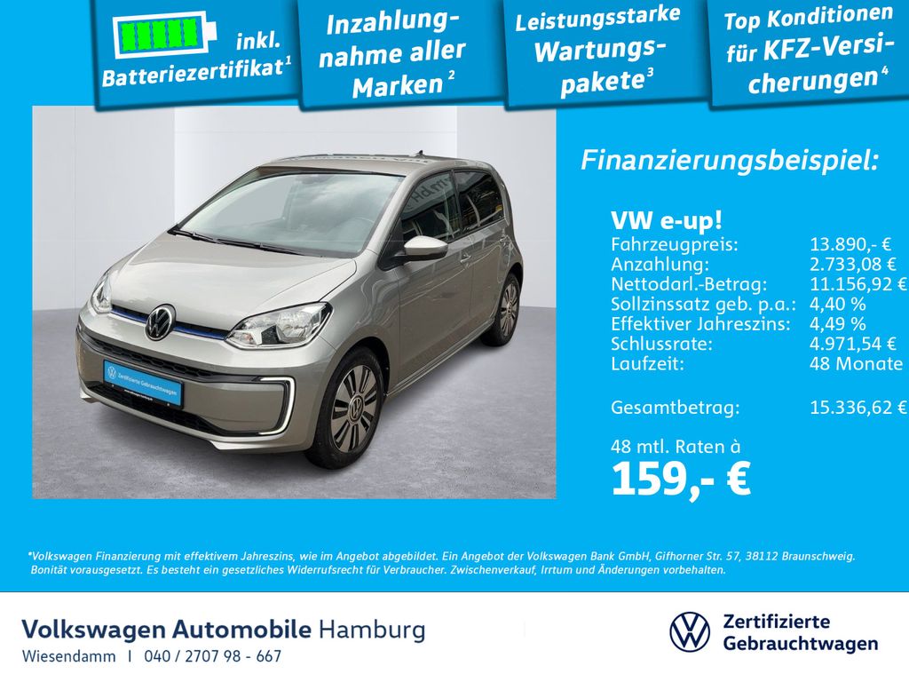 Volkswagen e-up! United Klima Sitzhzg