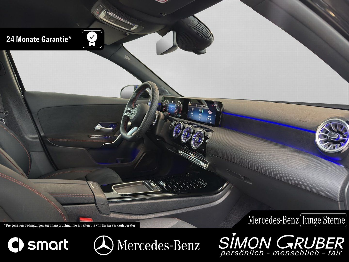 Fahrzeugabbildung Mercedes-Benz A 200 AMG Adv+ Ambi KeyGo MBeam Distronic Kamera