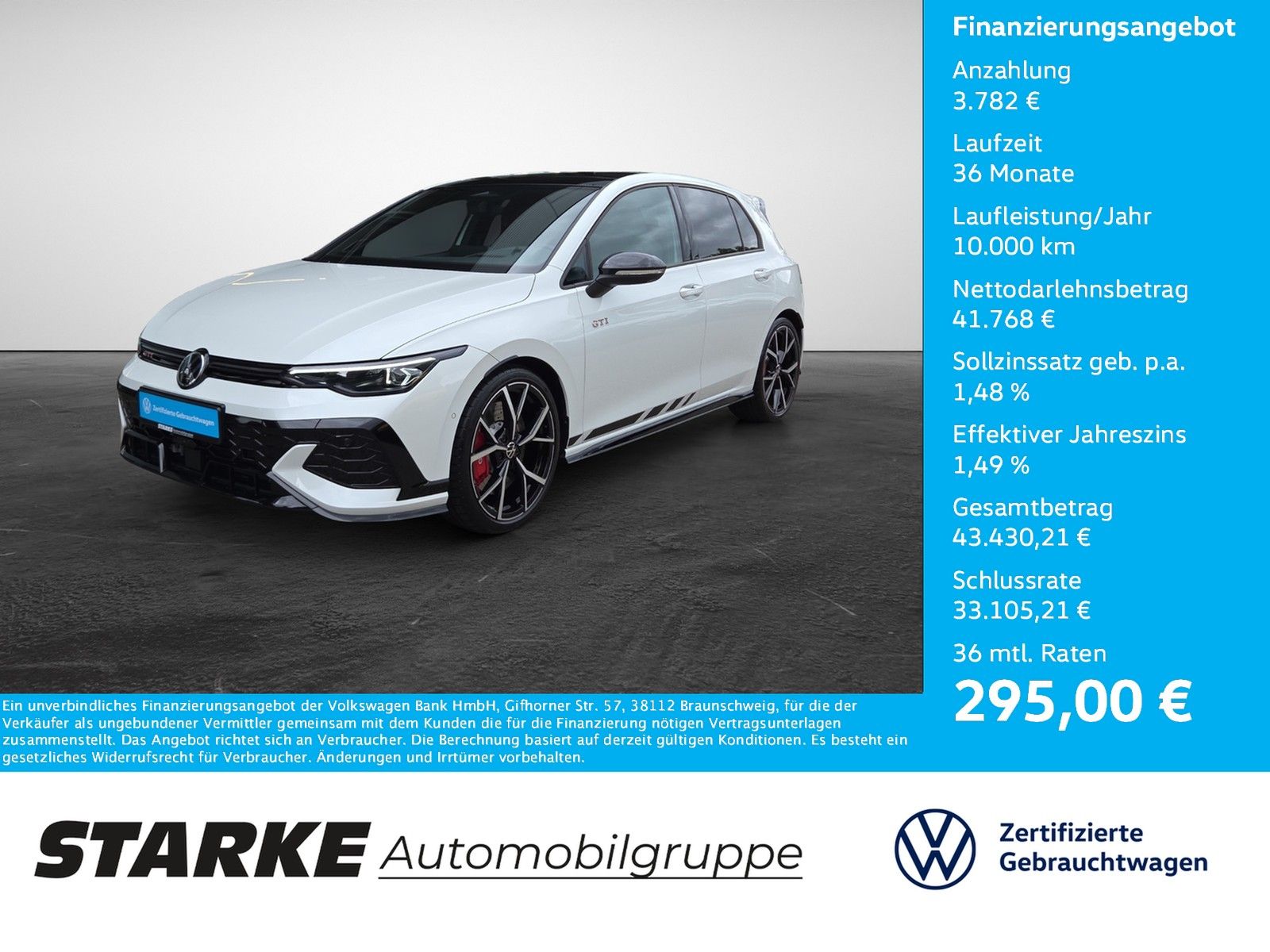 Volkswagen Golf 8 GTI Clubsport 2.0 TSI DSG LED-Matrix Pano foto 1