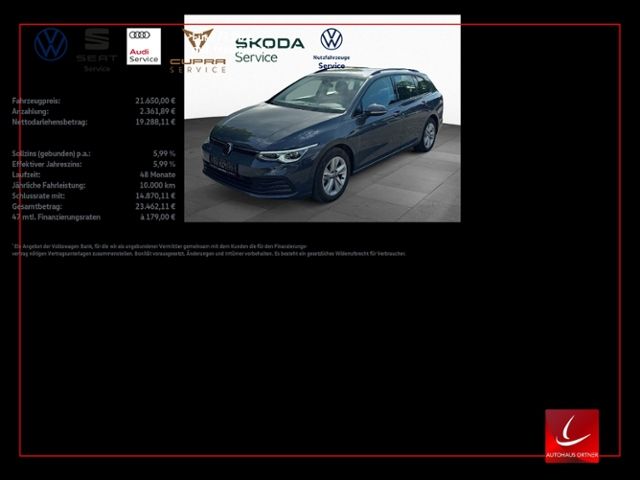 Volkswagen Golf Variant 1.5 eTSI LIFE LED-PLUS NAVI AHK SHZ
