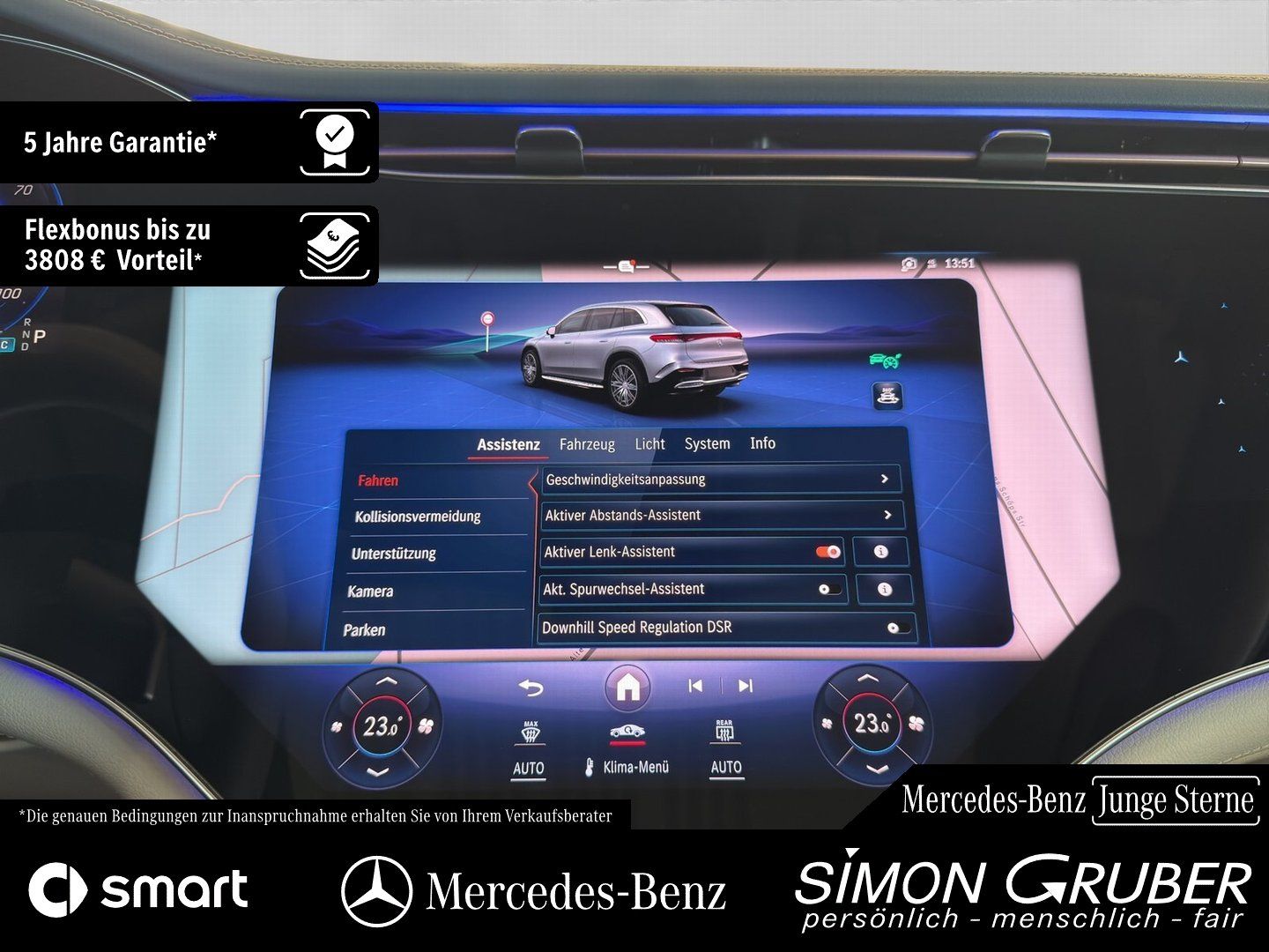 Fahrzeugabbildung Mercedes-Benz EQS 580 4M SUV AMG Night Business Class 7Sitzer