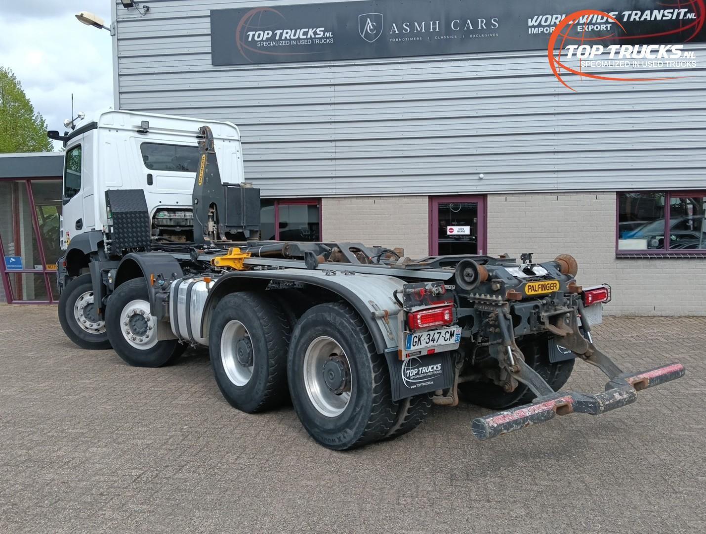 Mercedes-Benz Arocs 4146 8x4 Palfinger 24t. Hakenlift, Abrollk