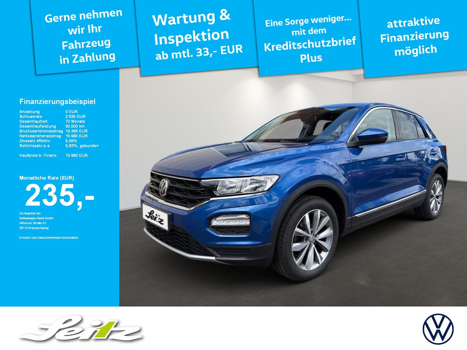 Volkswagen T-Roc 1.0 TSI Style *PARKSENSOR*ACC*SITZHZG*
