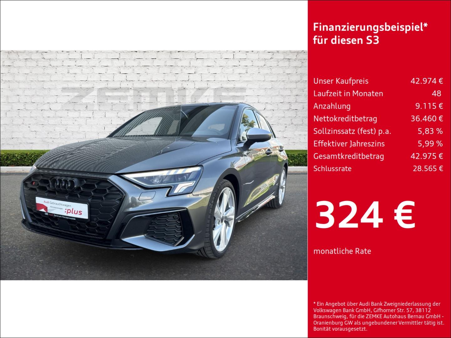 Audi S3 Sportback 2,0 TFSI S tronic quattro AD Navi D