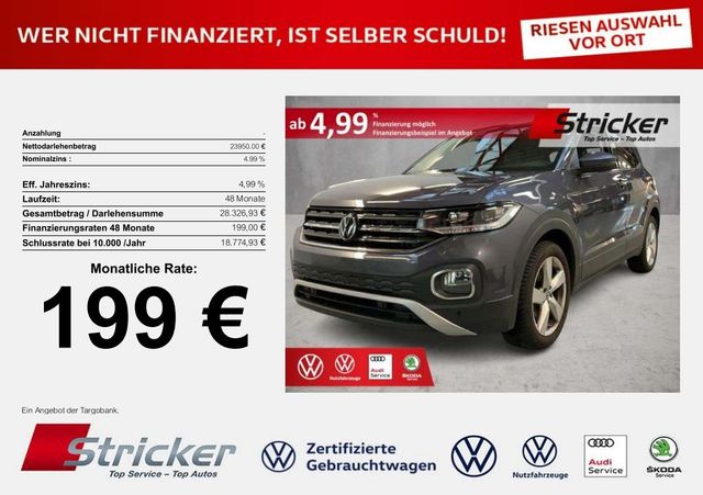 Volkswagen T-Cross Style 1.5TSI DSG 199,-ohne Anzahlung Sit