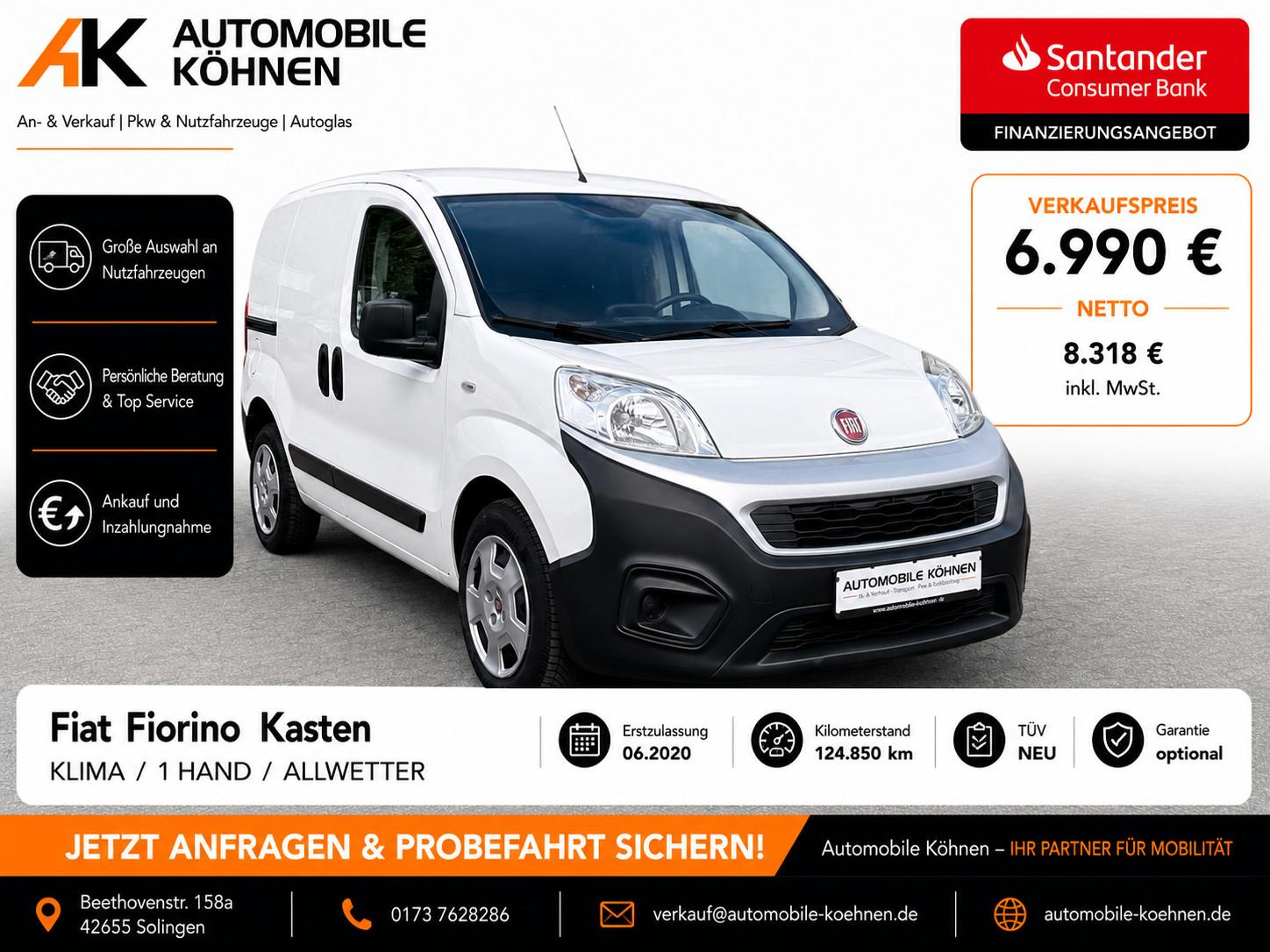 Fiat Fiorino Active / KLIMA / ALLWETTER / TÜV NEU / 