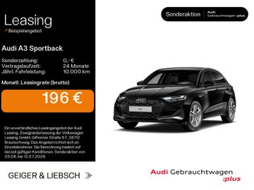 Audi Leasingangebot: Audi A3 Sportback 35 TFSI advanced*0,99%-Finanz*NAVI-