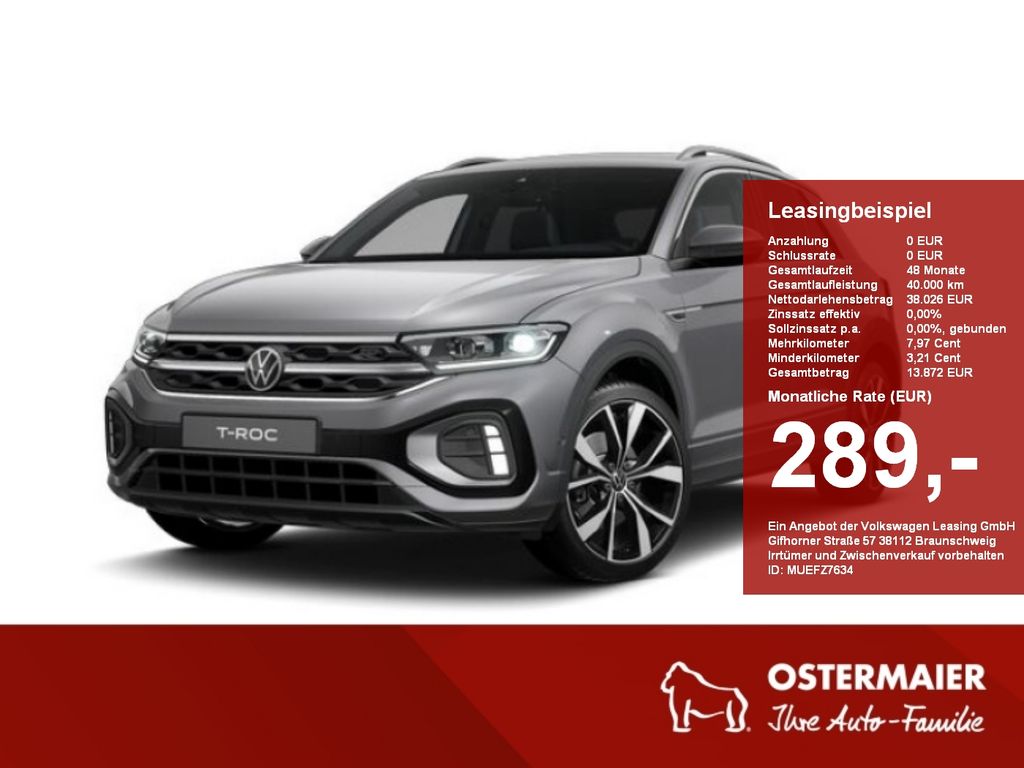 Volkswagen T-Roc R-Line 1.5TSI 150PS DSG 4J-GARANTIE,