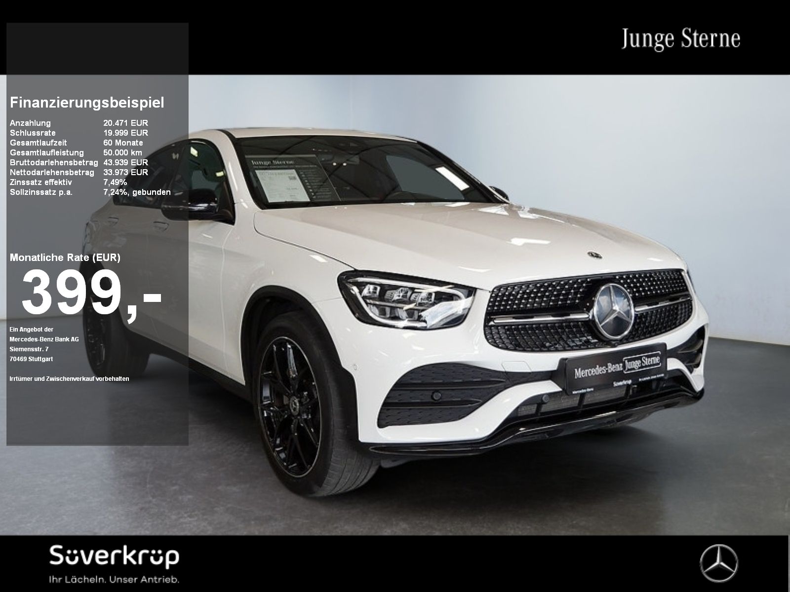 Mercedes-Benz GLC 220 d 4M Coupé , AMG BURM NIGHT MEMO 360 AHK