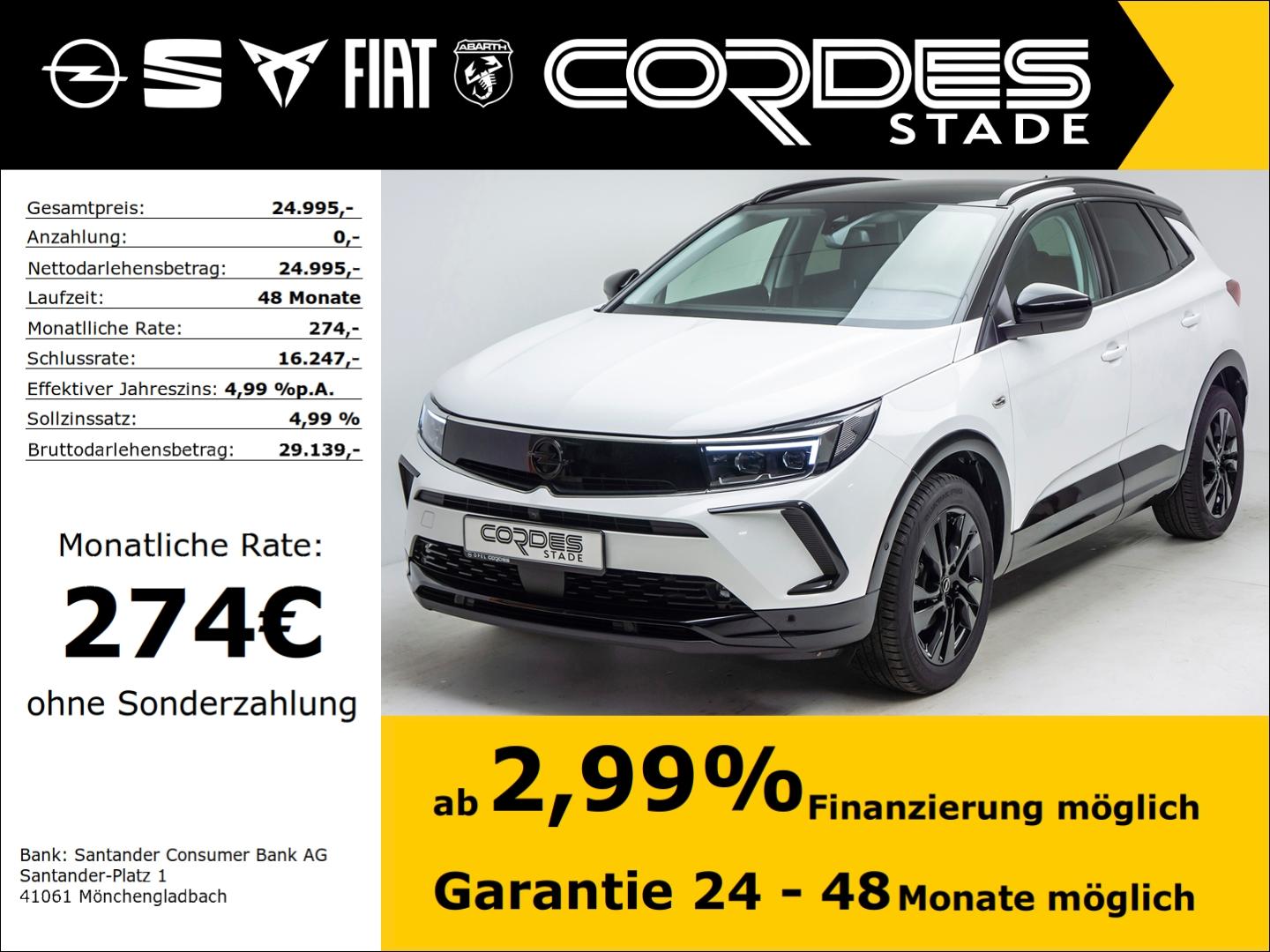 Opel Grandland GS Line 1.2 Turbo PDC Bluetooth Alu (1