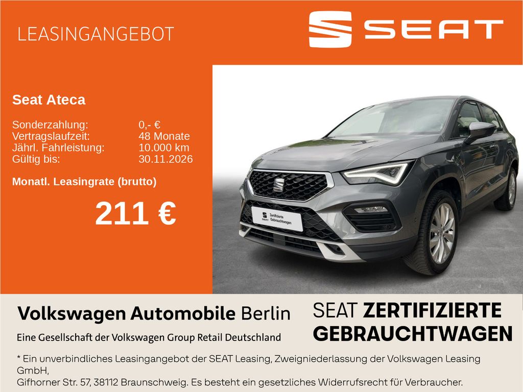 Ateca 1.5 TSI Style Navi LED SHZ ACC PDC